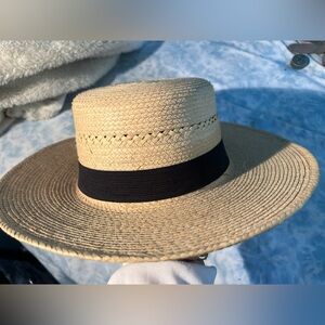 NWOT Hat Man Florida Mens 100%Palm Leaf Hat Size Medium/Large Amish?